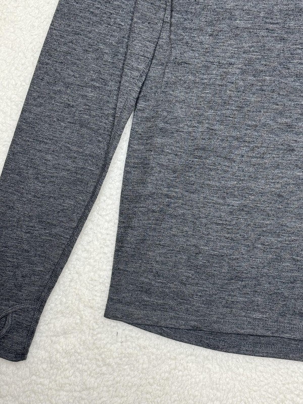 Omni Wool Pullover Mens Small Gray Quarter Zip Long Sleeve Merino Blend Outdoor gallery