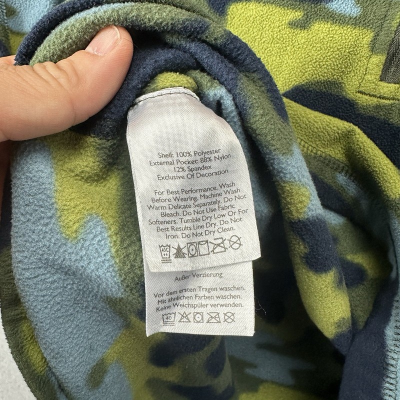 Eddie Bauer First Ascent Pullover Men Small Camo Fleece Half Zip Outdoor Jacket gallery