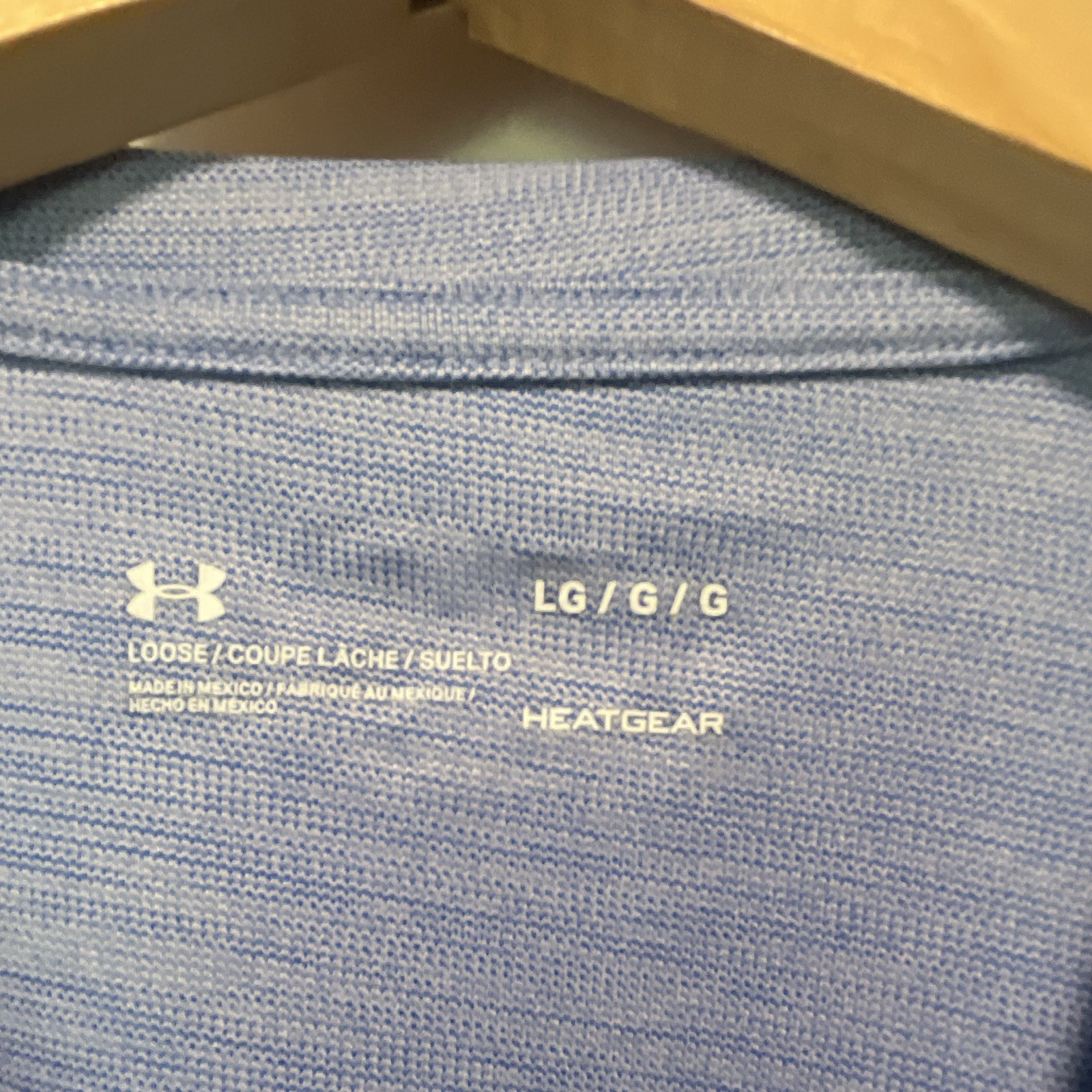 Under Armour HeatGear Men’s L Blue Loose Fit Crew Neck Raglan T-Shirt gallery