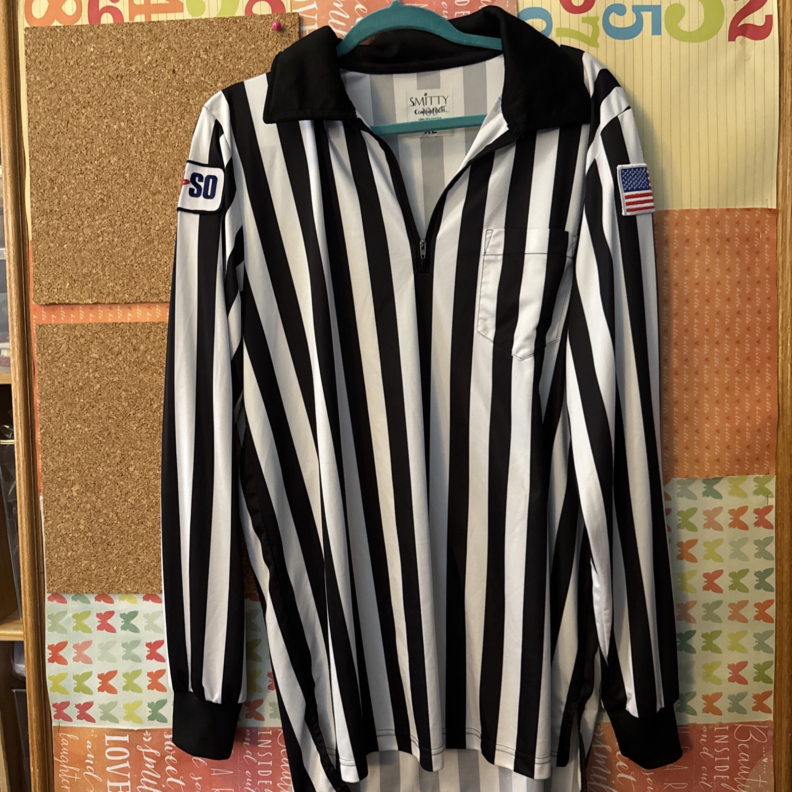 Smitty 100 Officials’ Apparel Comfortech TASO Referee Long Sleeve Shirt Size XL gallery