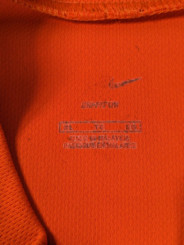 Vintage Nike DriFIT Shirt Mens XL Orange Performance Mesh Challenge Court Tennis gallery