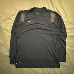 Nike Team Player Long Sleeve UV Shirt Mens Navy Blue CW3539-419 Mens L Dri-Fit
