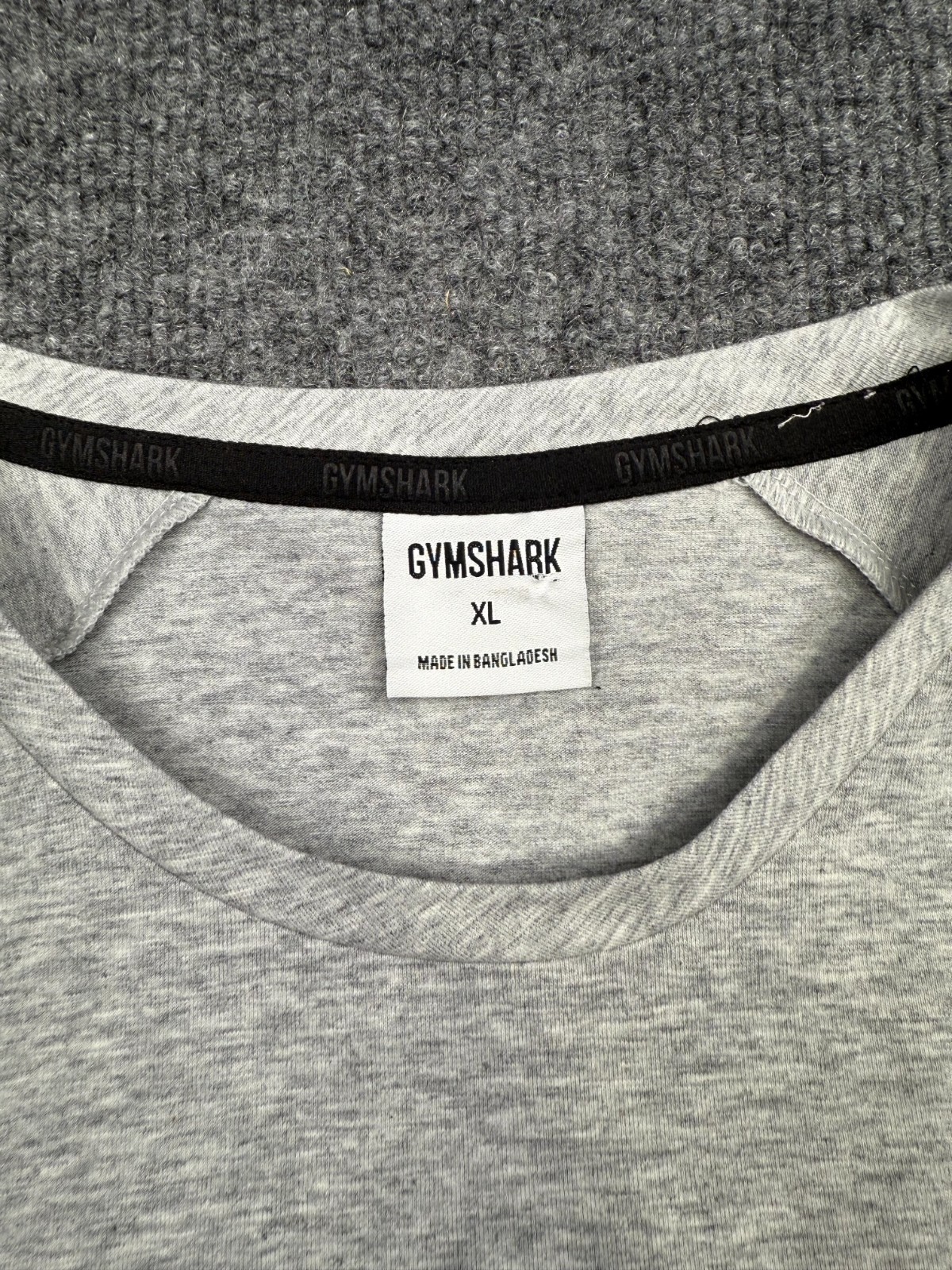 Gymshark Critical 2.0 Men's Slim Fit Raglan Tee Light Grey Marl Workout Shirt gallery