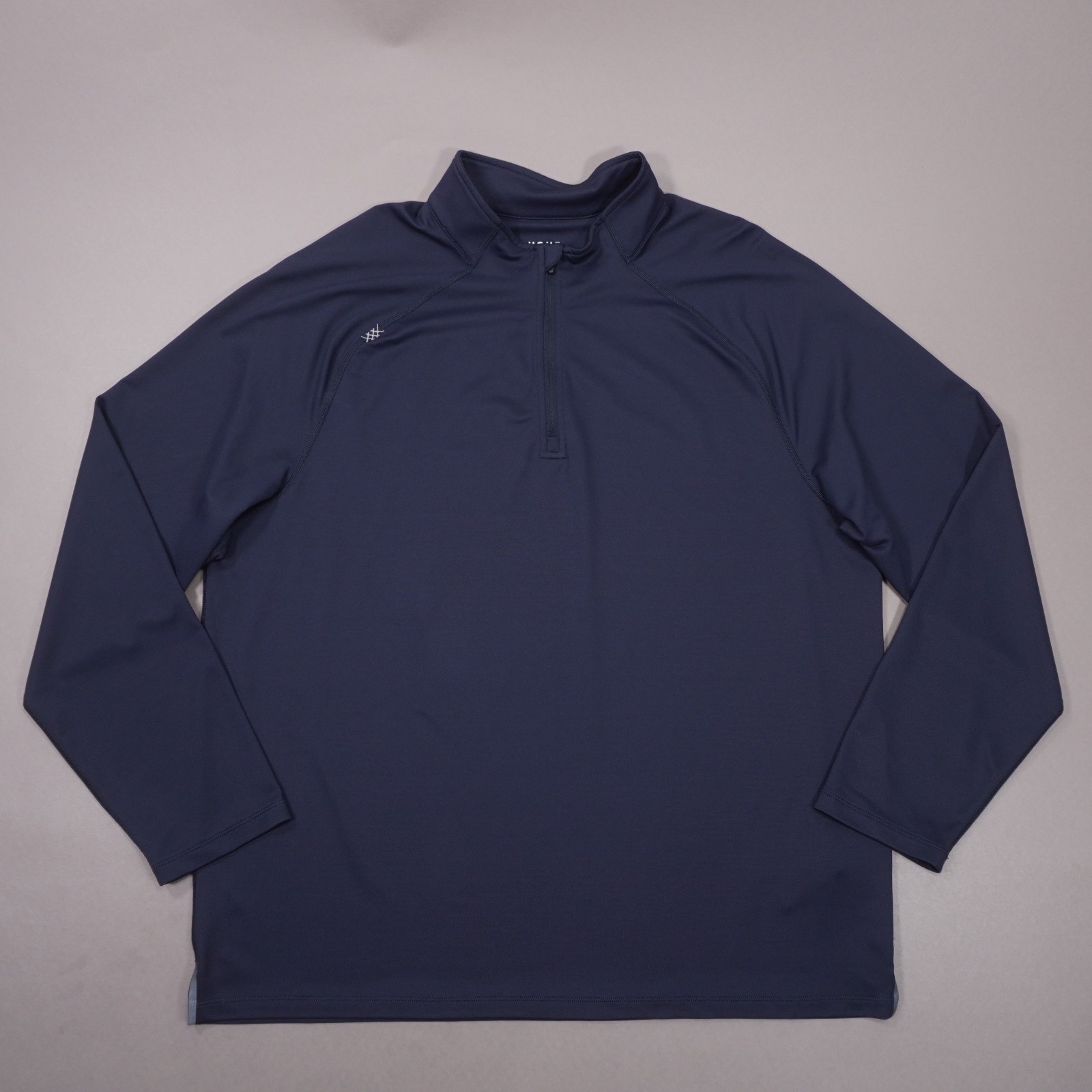 RHONE Session ¼ Zip Pullover Top Shirt Mock Neck Mens XL Navy Blue 101467 EUC gallery