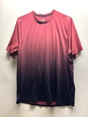 Liberty Pro Sports Shirt Mens XL Burgundy Crew Neck Short Sleeve Stretch Outdoor