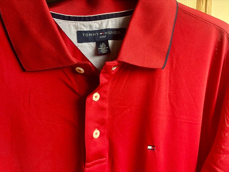 Nice TOMMY HILFIGER GOLF Sport Men's LG Casual Dress Polo Short Sleeve Shirt gallery