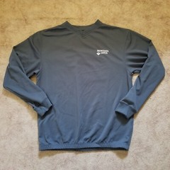 Sun Mountain Outerwear Mens Long Sleeve Athletic Golf Shirt Dark Gray Size L