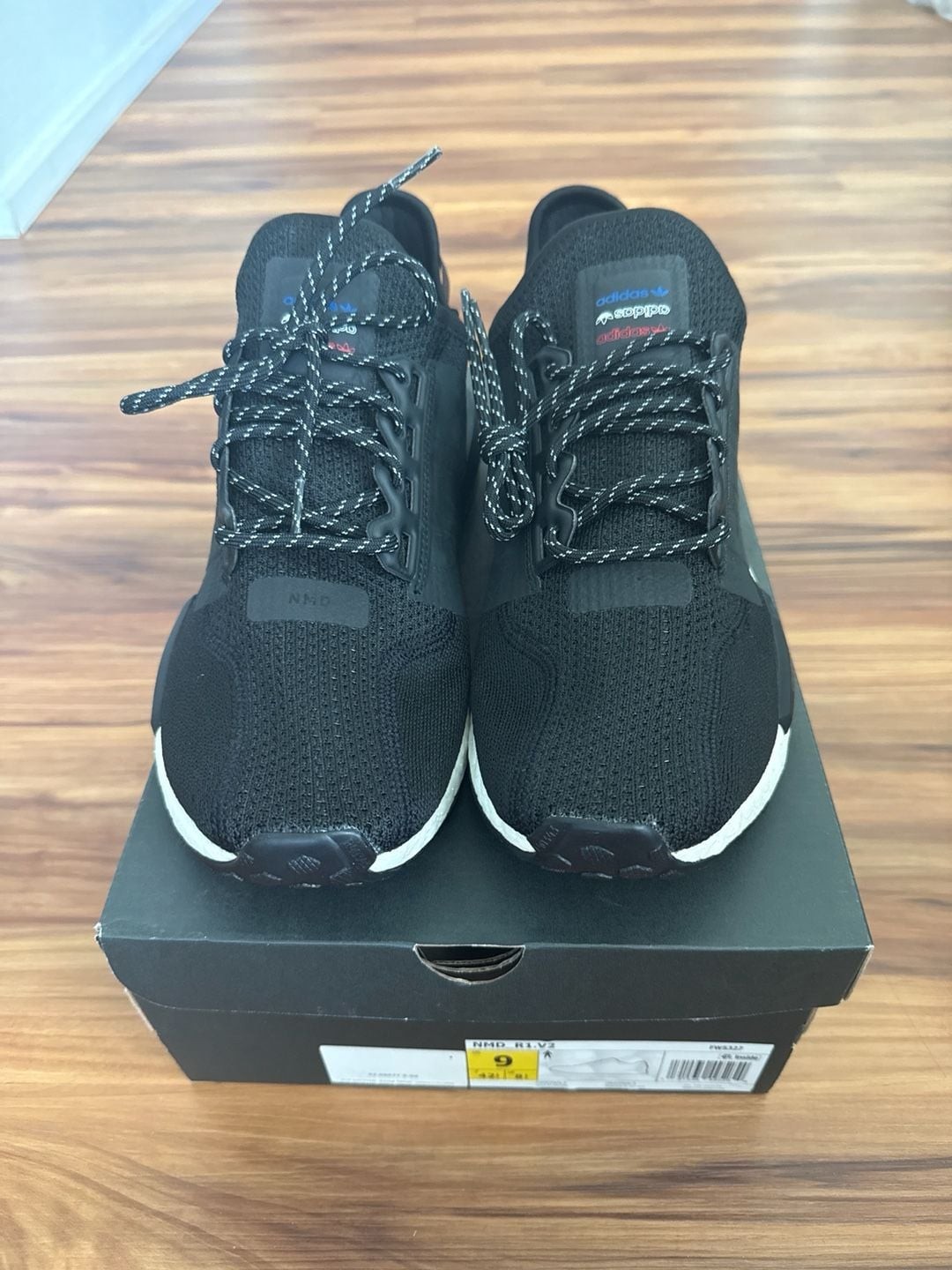 adidas NMD R1 V2 Core Black Gold Metallic FW5327 gallery