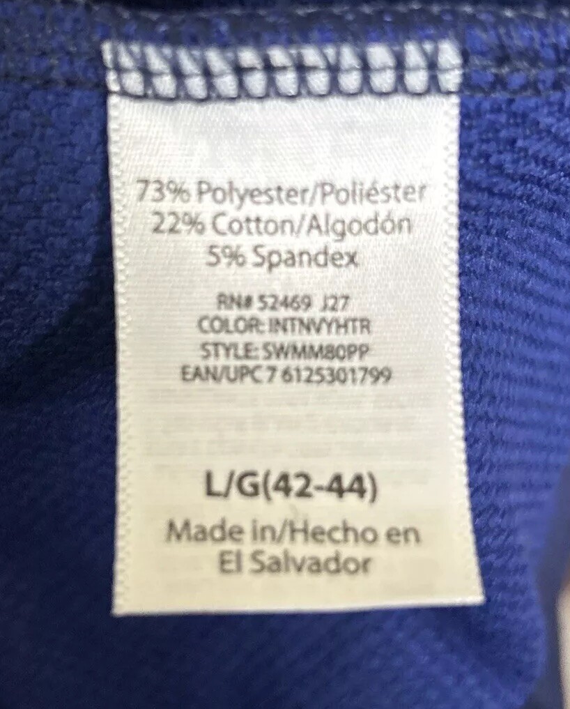 Swiss Tech Men's L (42-44)Quarter Zip Pullover Long Sleeve Dark Navy Activewear gallery