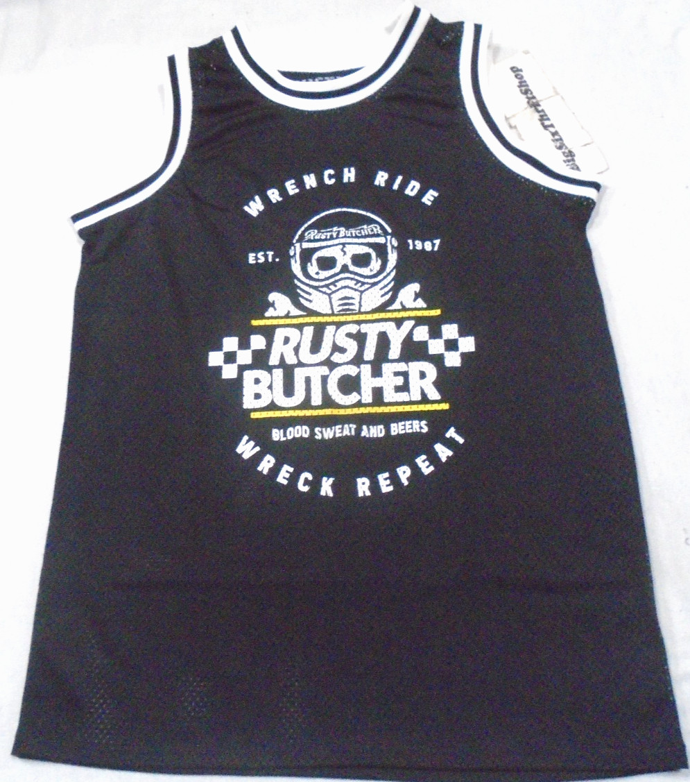 Rusty Butcher Motorcycle Tank Top Jersey Size Small Adult gallery