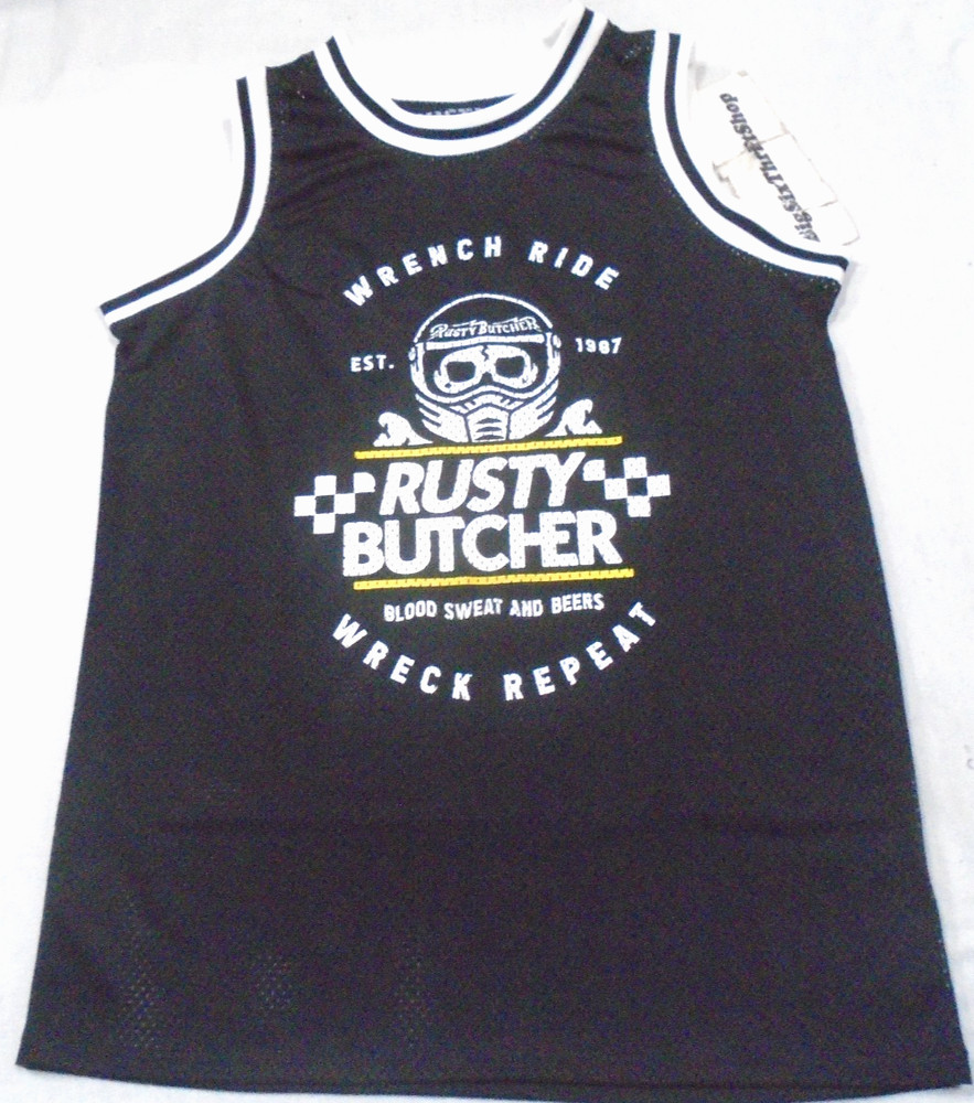 Rusty Butcher Motorcycle Tank Top Jersey Size Small Adult