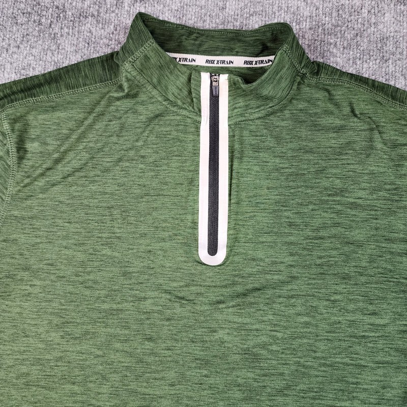 RBX X-Train Performance men's long sleeve 1/4 zip shirt olive gallery