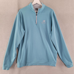 Peter Millar Mens Pullover Crown Sport Perth Performance Quarter Zip Size Large
