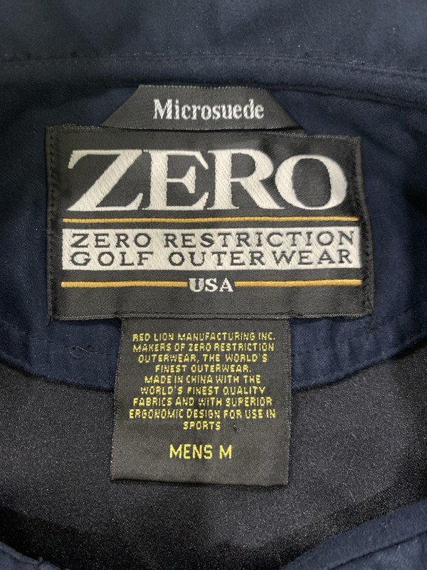 Zero Restriction Golf Outerwear Microfiber Zip Navy Blue Men's Medium gallery