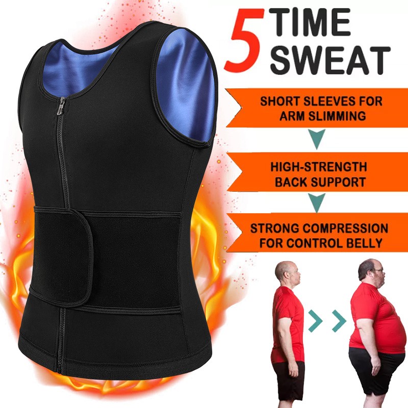 Gynecomastia Compression Body Building Tank Top Men Sauna Slimming Shaper Sweat gallery