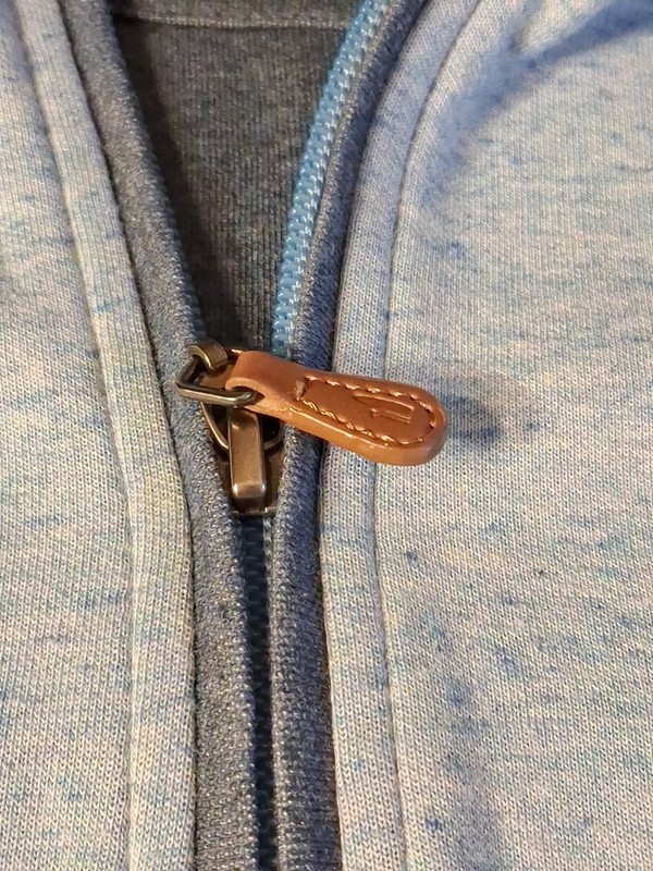 Johnnie-O 1/4 Zip Pullover Mens Large Blue Sully Cuffed Arm Bands/Bottom gallery