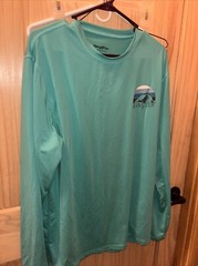 Hang Ten UV 50+ Teal Long Sleeve Size Large