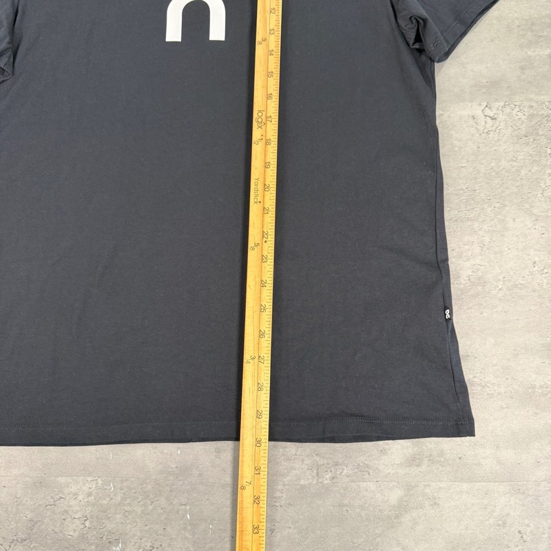 On Cloud Running T Shirt Mens XXL 2XL Black Short Sleeve Logo Training Tee gallery