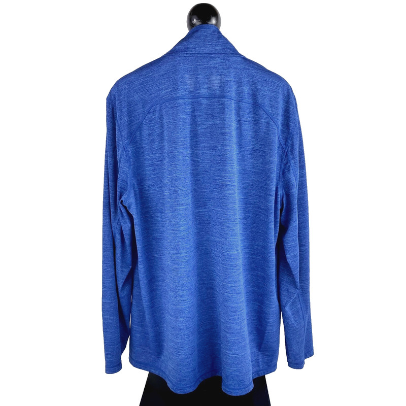Calvin Klein Long Sleeve Pullover Shirt Men's XL Quarter Zip Blue Sweater Winter gallery