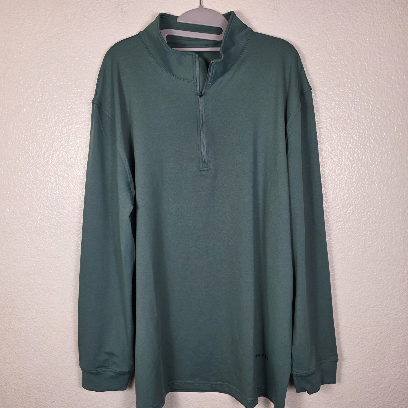 Yatta Golf 1/4 Zip Long Sleeve Pullover Jacket Sage Green Men's XL gallery