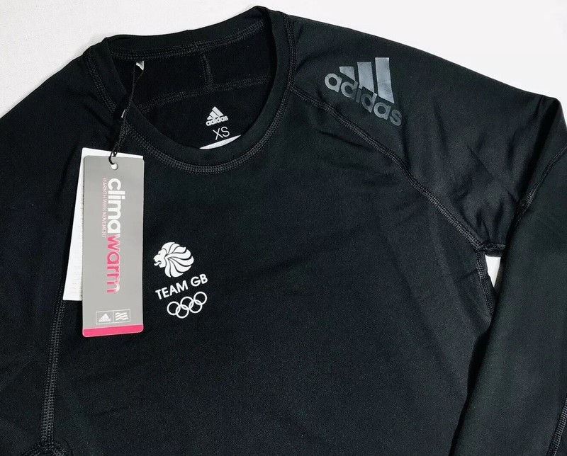 TEAM GB GYM SHIRT ADIDAS GOLF TOP BLACK RUN HIKE MEN WOMEN XS S M L XL 2XL 3XL gallery