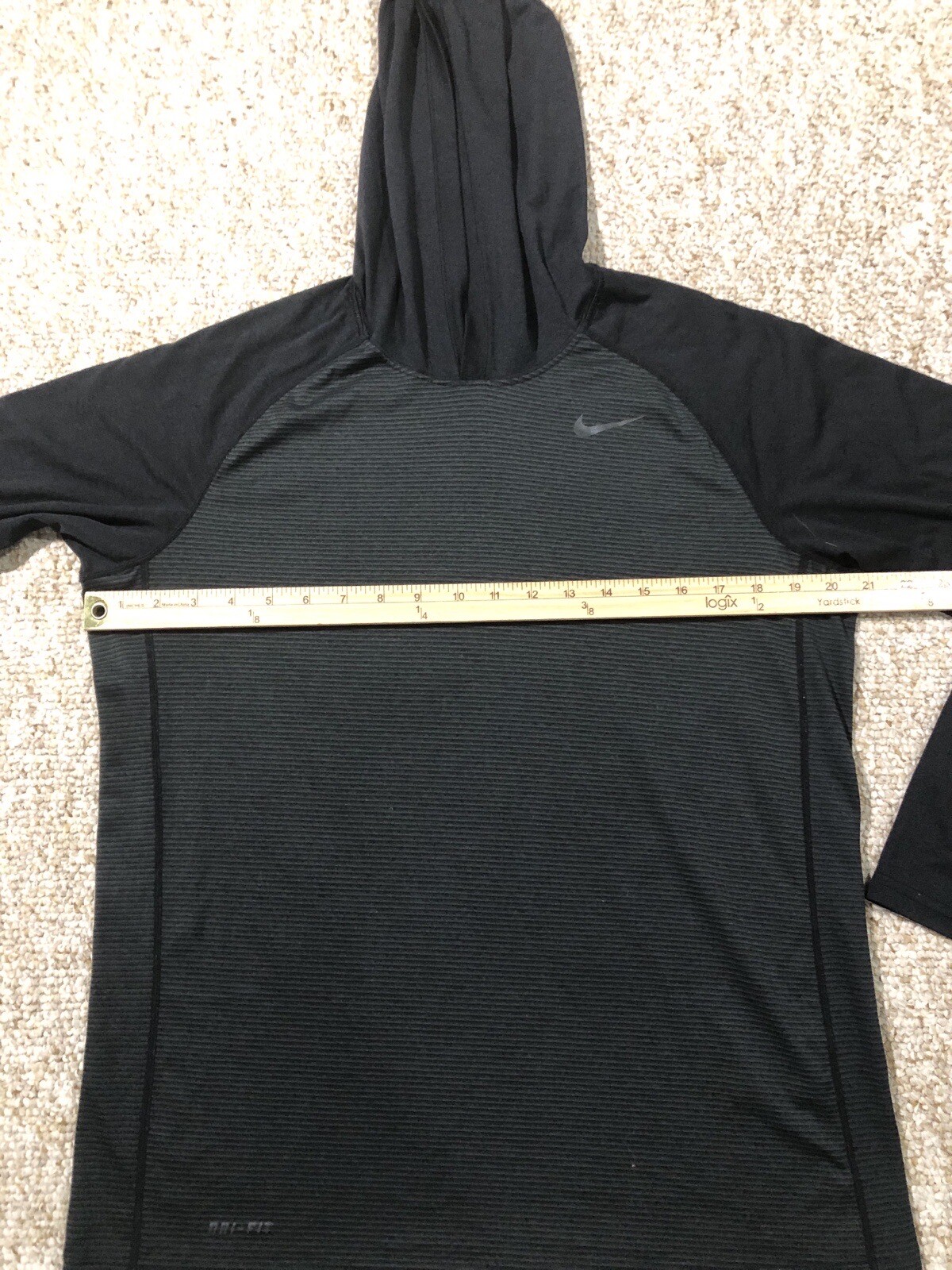Nike Better World Dri Fit Mens Long Sleeve Hooded Shirt Black Size Medium gallery