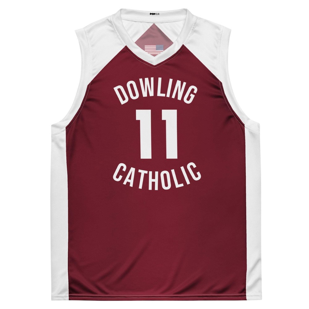 Dowling Catholic High School Caitlin Clark #11 Maroon + White Replica PopFelix D
