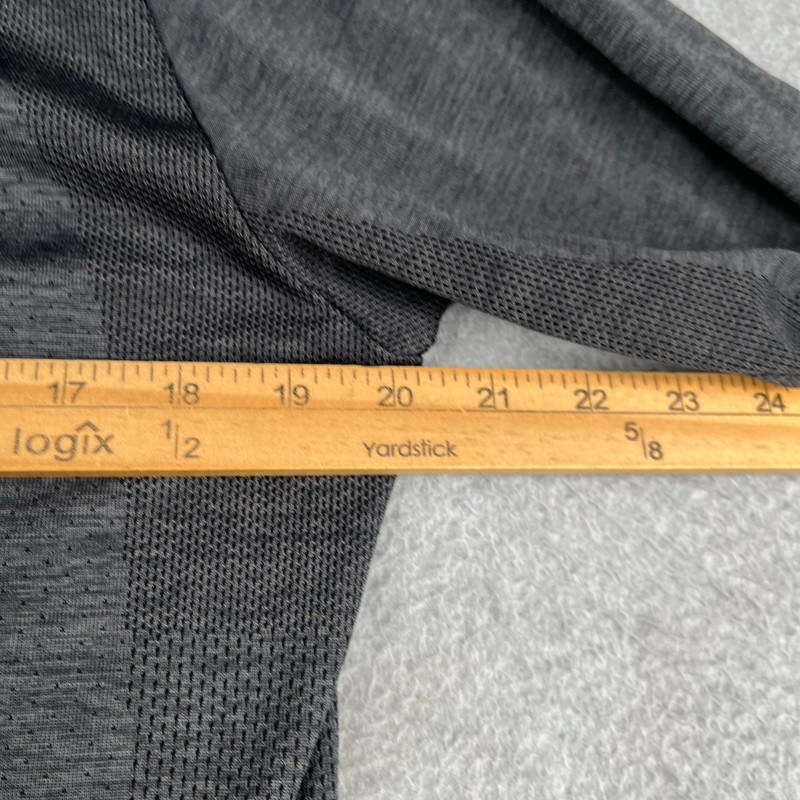 Uniqlo Long Sleeve Active Gym Shirt Dark Gray heather Training Stretch Mens M gallery