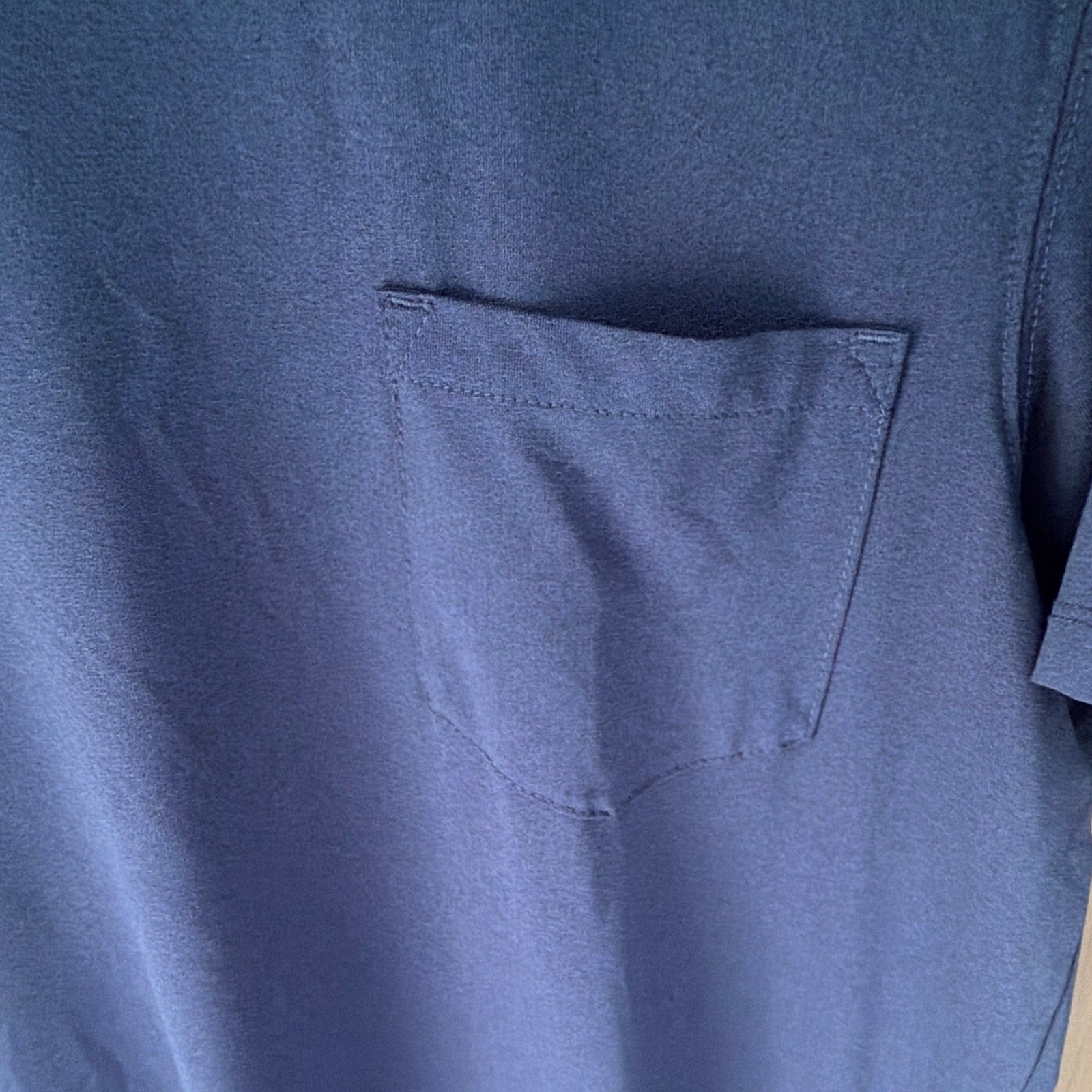 Kenneth Cole Active T-Shirt S Blue Crew Neck Short Sleeve Pocket Logo Casual gallery