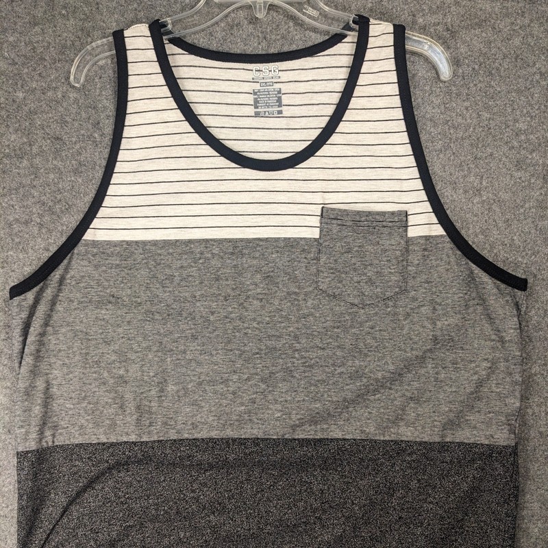 Champs Sport Gear men's tank top 2XL Black White and Gray gallery