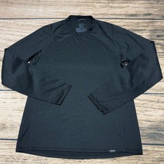 Patagonia Capilene 3 Midweight Base Layer Men M Black Long Sleeve Crew Neck Top