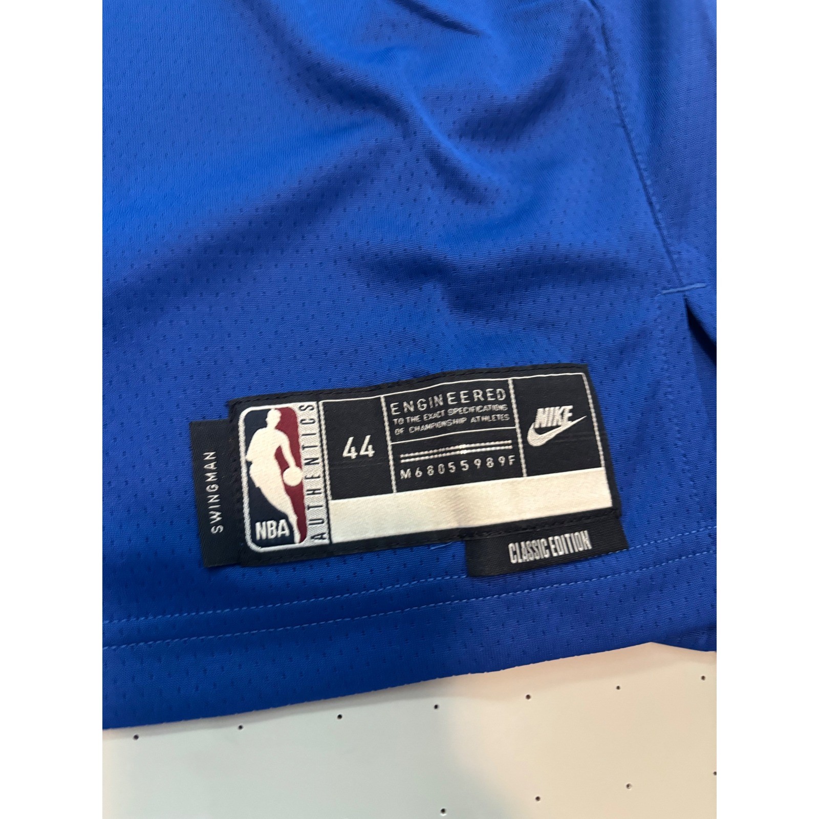 Nike Golden State Warriors Classic Edition HWC Jersey Blue Mens Size 44 Medium gallery