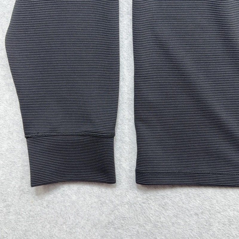 LL Bean Venture Stretch Ottoman Rib Pullover Mens Large Black 1/4 Zip Outdoor gallery