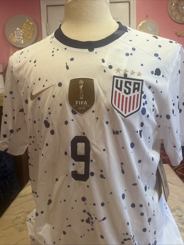 Nike Swanson #9 USWNT FIFA World Cup Champions DR3972-101 Jersey Mens (L) gallery