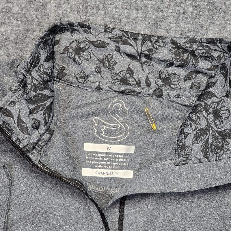 Swannies Dunnaway 1/4 Zip Mens Medium Gray Performance Golf Lightweigh Stretch gallery