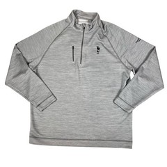Champions Gate Mens Ahead Golf Club Sz L Gray Quarter Zip Performance Pullover