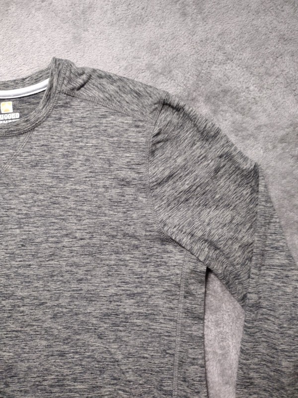 Rugged Elements Shirt Mens Small Long Sleeve Gray Heather Active Quick Dry gallery