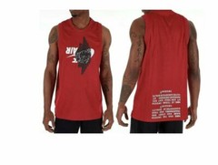 Nike Air Jordan Jumpman Men Med Classic Wings Tank Top Jersey Red BQ8479687