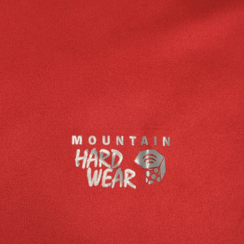 Mountain Hardwear Pullover Mens XL Red Mock Neck 1/4 Zip Tagless Activewear gallery