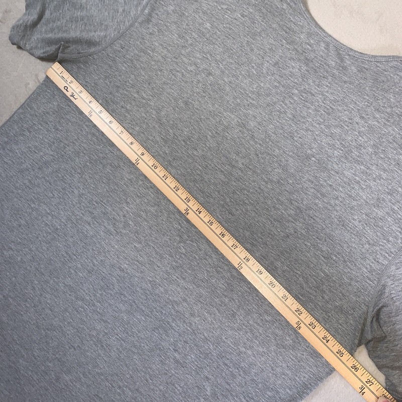 BYLT Shirt Mens 2XL Gray Drop Cut SS Bylt Blend Curved Hem Gym Casual Luxury XXL gallery