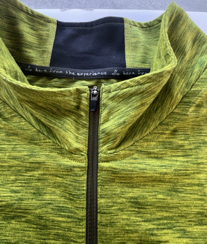 Prana Zion Men's Heathered Lime Green Performance 1/4 zip XXL gallery