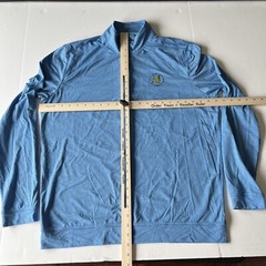 Johnnie-O Mens 1/4 Zip Pullover Men’s Large Heather Blue U.S. Open Logo
