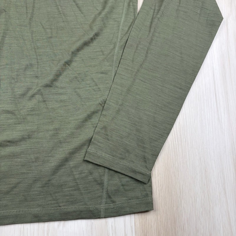 Grey Preparer Merino Wool Half Zip Baselayer Mens Size XL Green NWT gallery