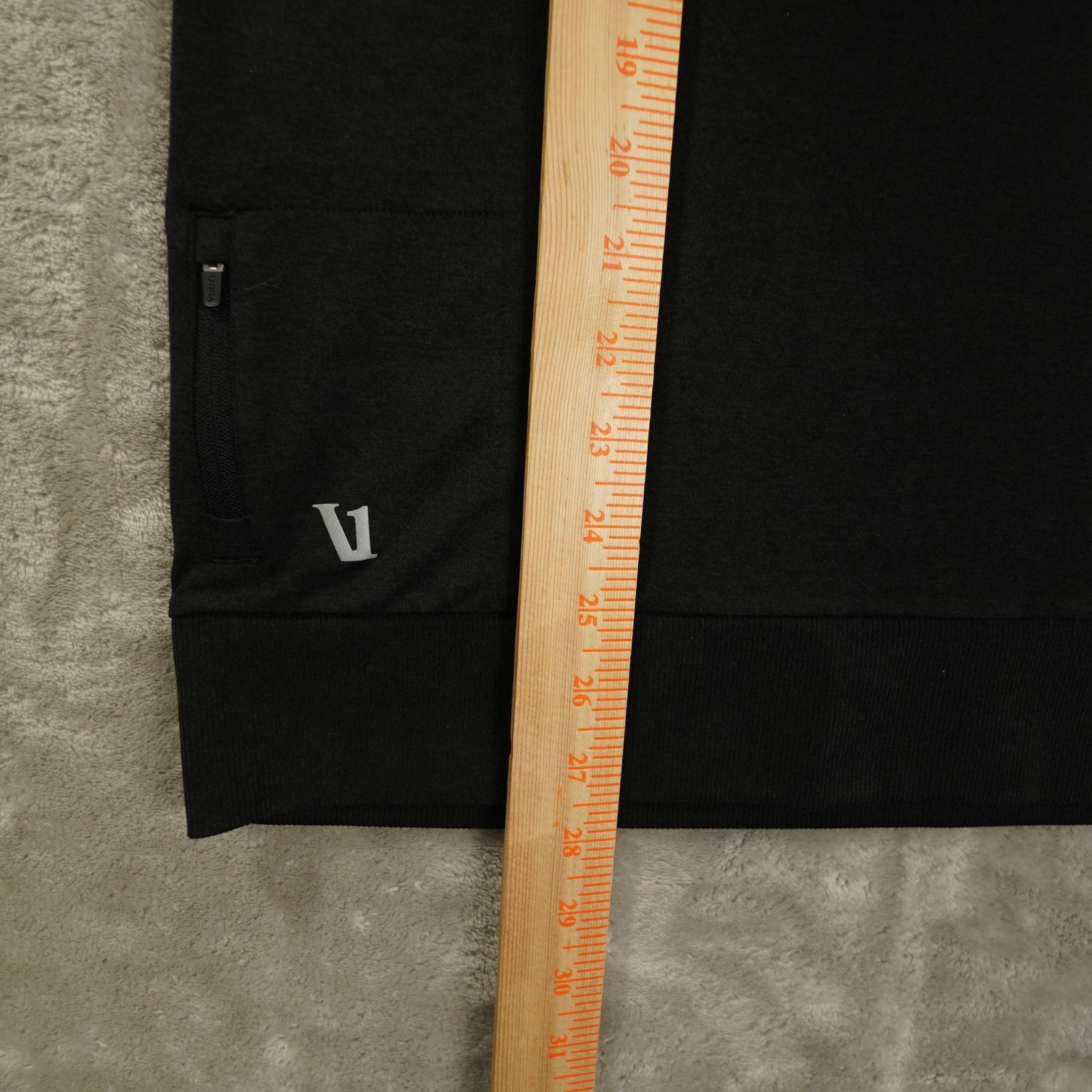 Vuori Ponto Performance Crew Mens Large Black Long Sleeve Gym Run Yoga Soft V224 gallery
