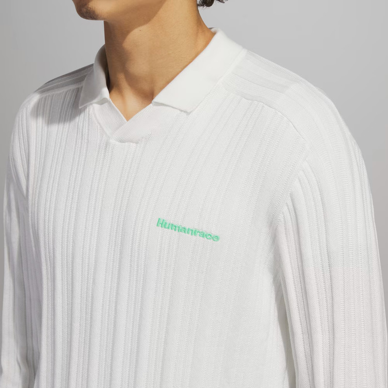 Adidas Pharrell Williams Knit Long Sleeve Jersey 'Cloud White' HZ8138 Size 2XL gallery
