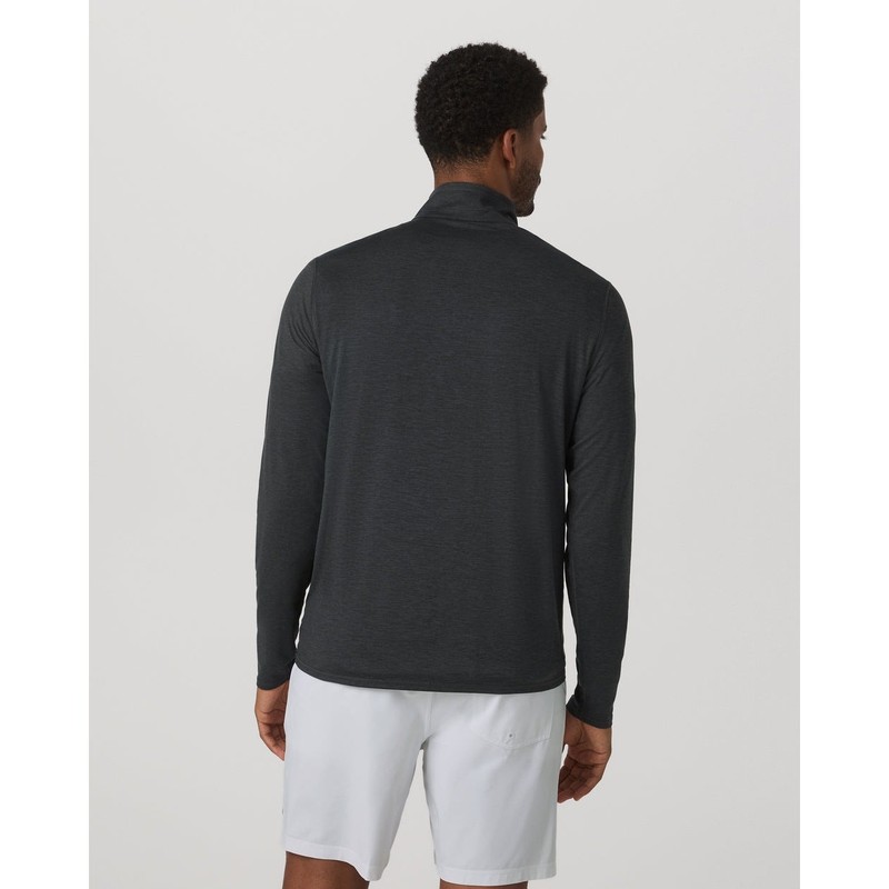NWT Vuori Ease Performance Half Zip 2.0 Pullover Mens Large Gray gallery