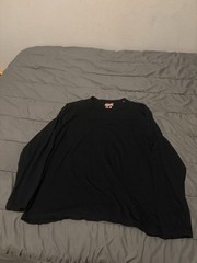Karbon Men’s Black Long Sleeve Merino Wool Base Layer Shirt Size XXL