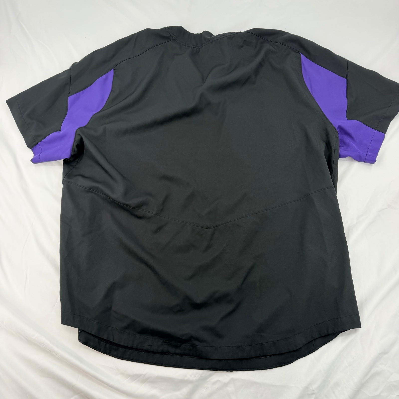 Nike BSBL TCU Horned Frogs Baseball Dri-FIT Pullover Shirt Mens 3XL Black Purple gallery
