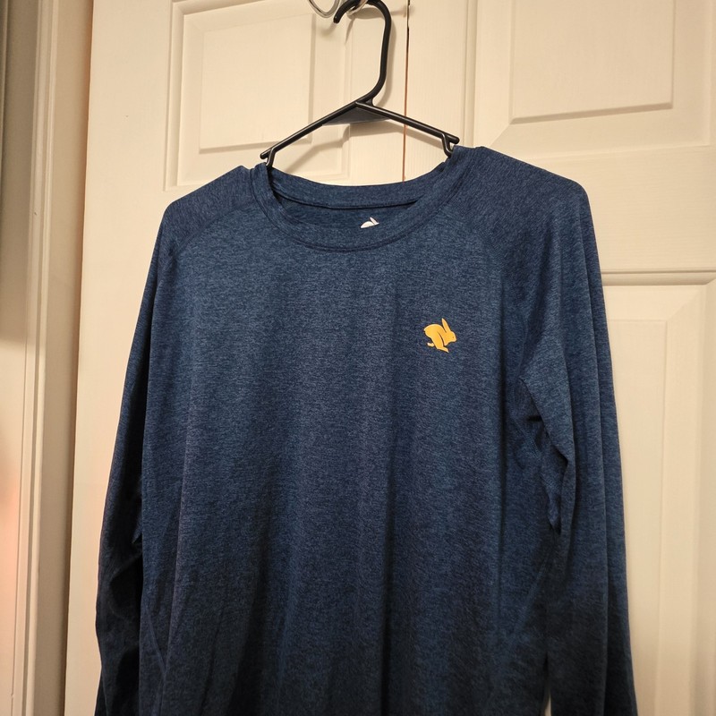 Rabbit Running Men’s EZ Tee Long Sleeve Blue Size XLarge gallery