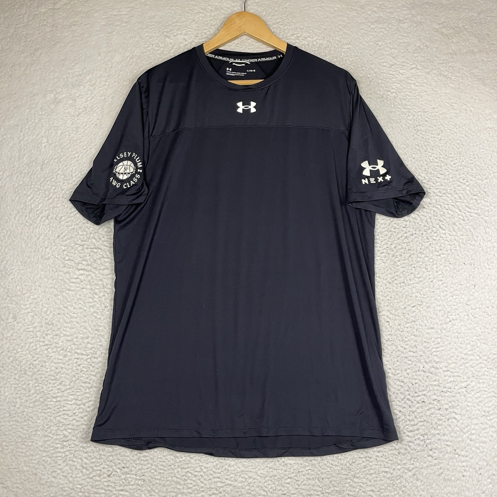 Under Armour Next Kelsey Plum DAWG Class Shirt Size Large Black Rare gallery